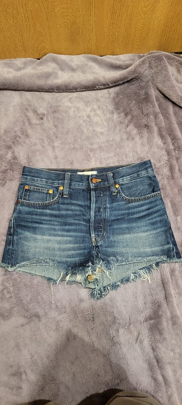 Madewell The Dadjean Short Womens 25 Cutoff Shorts Raw Hem Summer Y2K Festival